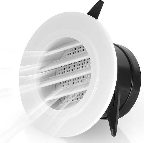 4 Inch Round Ceiling Vent, 100mm Adjustable Air Vent Covers