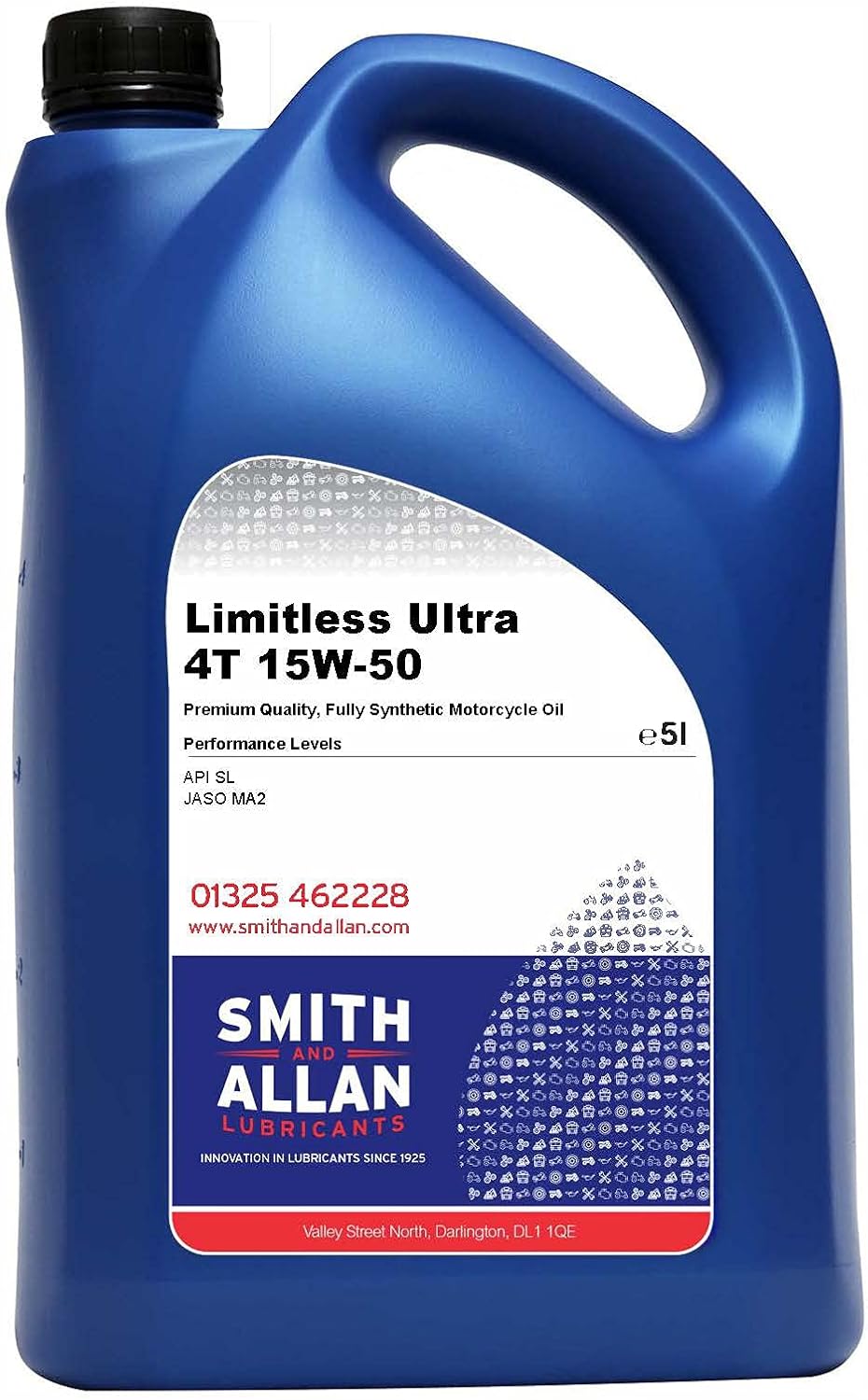 Fully Synthetic 15W-50 Motorcycle Engine Oil Ultra 4T 4-Stroke 5 Litre 5L
