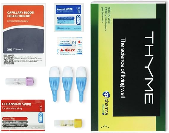 Complete Well Woman Home Health Blood Test Kit – Check Thyroid, Cholesterol, Blood Sugar, CRP, Iron, Heart, Liver & Kidney Functions with Easy at-Home Postal Kit for Energy, Sleep & Well-Being