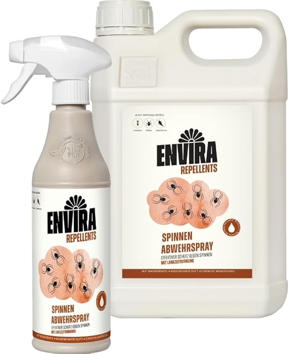 Envira Spider Spray 500 ml + 5 Litres – Effective Against Spiders & Angle