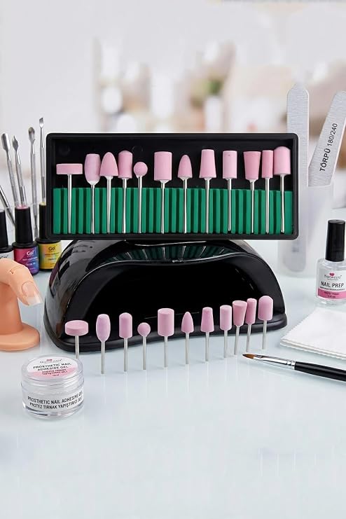 TransForMacion Professional 12 Parça Protez Jel Tırnak Manikür Pedikür Freze Ucu Seti 722927