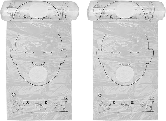 2 Roll First Responder CPR Barrier Cardiopulmonary Resuscitation Barrier Disposable Face Shield for Emergency Use,CPR Trainer