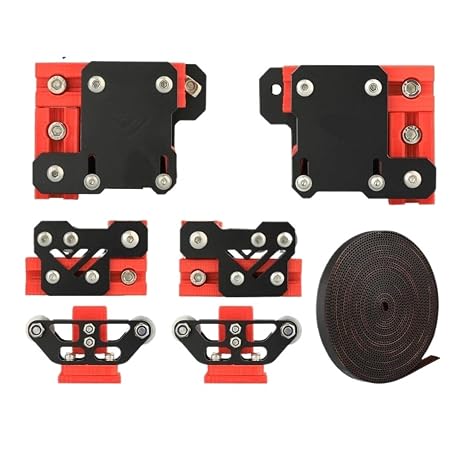 Compatible For VzBot 330 High Speed 3D Printer, Pre-Assembled CNC XY Mount Kit With Belt And Titanium Screws(Silver)
