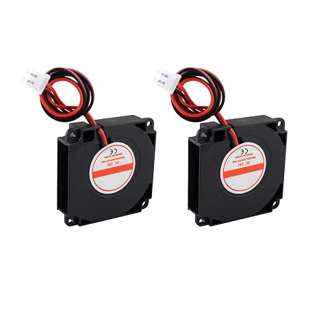 2Pcs Brushless Fan DC 24V Cooling Fan 4010 0.06A 40mm x 40mm x 10mm 3D Printer Fan Hydraulic Turbo Cooling Fan with XH2.54-2P Wire for 3D Printer