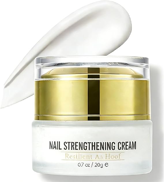 Nail Strengthening Cream - Nail Strengthener for Weak & Damaged Nails - Nail Growth and Conditioning Cuticle Cream Stops Splits, Chips, Cracks & Strengthens Nails, Essential Nail Care