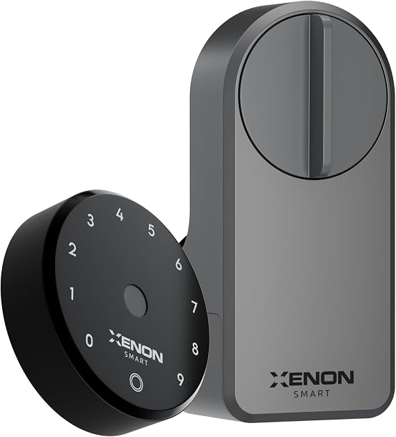 Xenon Smart Akıllı Otomatik Motorlu Kapı Kilidi Parmak İzi Şifreli Wi-Fi Mobil Uygulama ile Kontrol Kolay Kurulum Uzaktan Kilitleme/Açma Mekanik Anahtarsız Kilit X8070