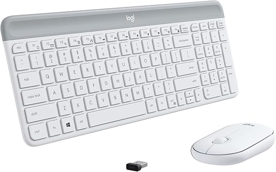 Logitech MK470 Ultra İnce Minimalist Kablosuz Klavye Fare Combo Kapalı Beyaz