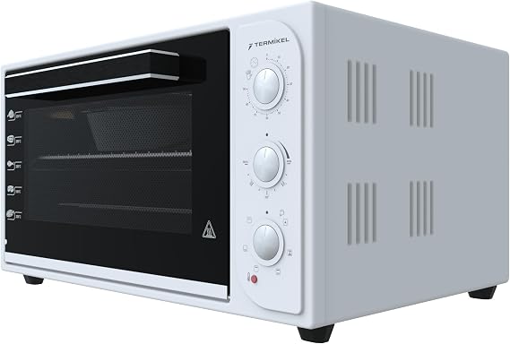 Termikel MO A6433C W Mini Fırın 50 lt, 6 Güç Seviyesi, Mekanik Zaman Saati, Tek Cam Kapak