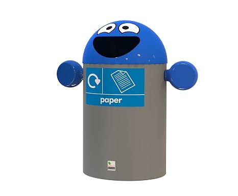 Best Buddy Recycling Bin 84 Litres Light Blue Paper