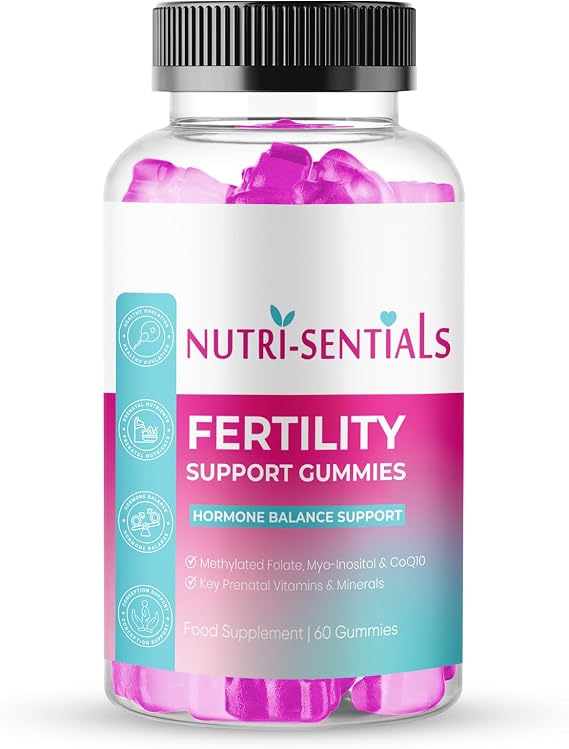 Fertility Gummies for Women – 26 Nutrients Including Myo-Inositol, Methylated Folate, CoQ10, Zinc & Iron – Vitamin Support for Women Trying to Conceive – Vegan – 60 Gummies (1 Month Supply)
