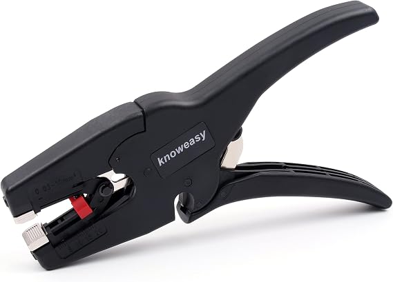 knoweasy ワイヤーストリッパー カッター付きワイヤーストリッパーツール 2イン1ワイヤーストリッピングツール 電子、電気、自動車用 32~7AWG