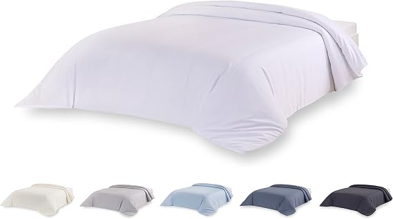 Todocama Microfibre Duvet Cover for Extra Soft Touch Duvet (White - Bed 80/90-150 x 220 cm).