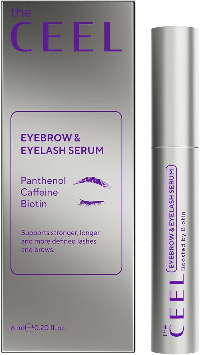 The Ceel Kaş ve Kirpik Bakım Serumu 6 ml - Peptit Kompleks, Arginine, Hint Yağı ve Biotin İçeren Besleyici ve Nemlendirici Kaş Kirpik Bakımı, Daha Dolgun ve Bakımlı Görünüm