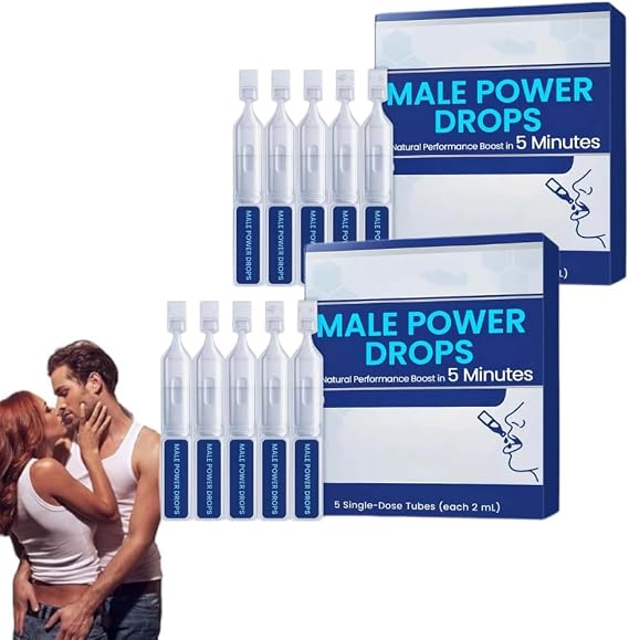 Male Power Drops,Delay Drop for Long Last Men,Drops for Strong Men, Fast-Acting Results,Instant Energy & Stamina Support (2 box)
