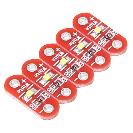 Ledモジュール50個、3-5v ジュエルled ホワイトled Diyキット マイクロコントローラーボード ウェアラブル表面実装