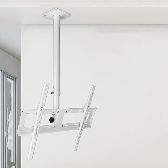 Table Top TV Ceiling Mount Bracket - Ceiling TV Mount, Adjustable Height And Tilt Swivel Ceiling TV Bracket for 32-55 Inch TV Mount, Max 40