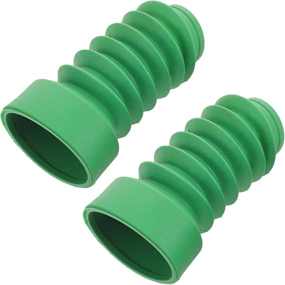 2pcs Motorcycle Front Fork Dust Boots Rubber Fork Covers for Motorcycle Front Shock Absorber Weather Resistant and Highly Waterproof in Green