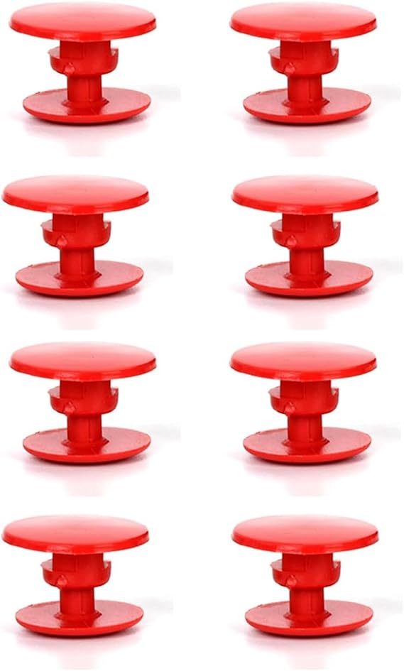 8 Pcs Red Clog Shoe Strap Rivets, Replacement Repair Buttons