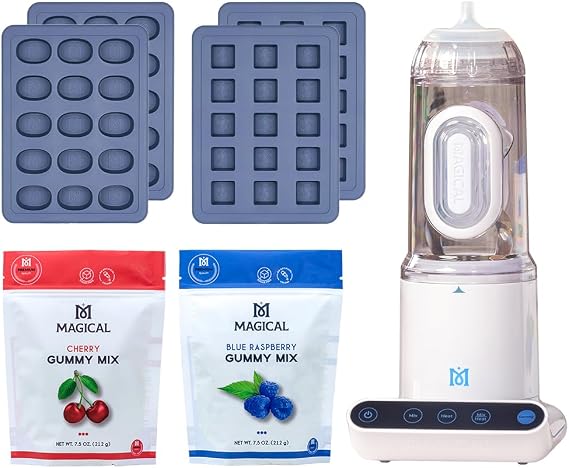 Magical Butter Gummy Maker Set with Gummy Molds and Gummy Mixes
