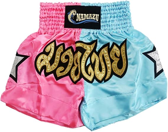 NAMAZU Muay Thai Shorts for Men and Women, High Grade MMA Gym Boxing Kickboxing Shorts.