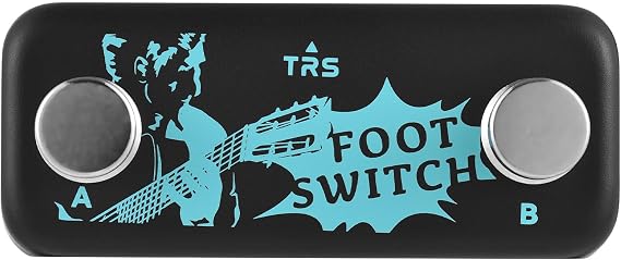 Btuty Dual Footswitch Pedal with 6.35 mm TRS Connection for Effects Devices