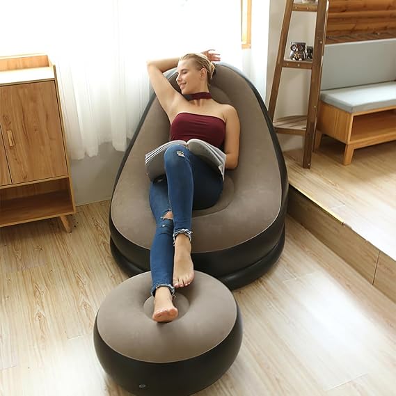 Inflatable Chair Sofa, Portable Blow Up Armchair