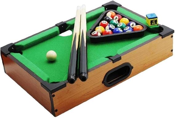 Mini Pool Table Mini Pool Table Game Billiard Table 16 Balls 2 Cues 1 Triangle Portable Game Indoor Outdoor Game