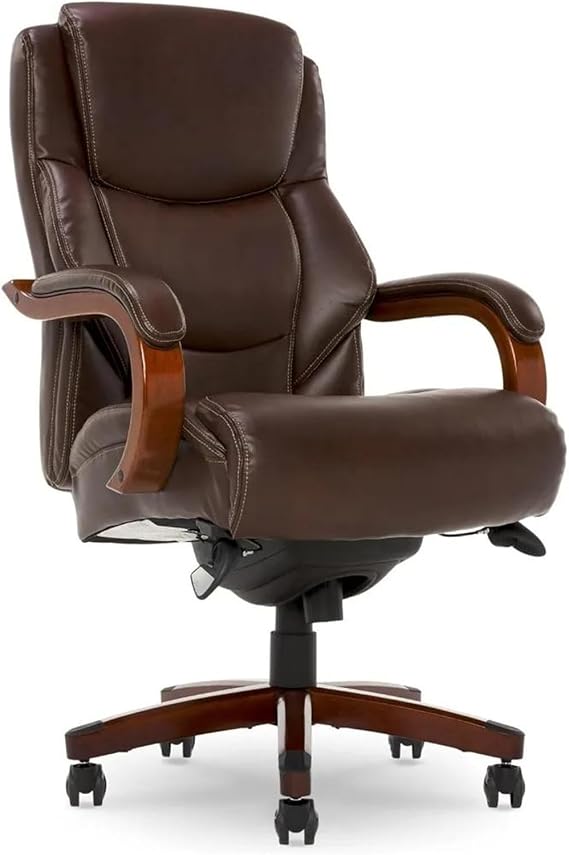 YRYRYW Managerial Chairs, High Back Ergonomic Lumbar Support Ergonomic Chair For Office Chairs Bonded Leather Big & Tall Executive Office Chair,Brown-One Size Household faucets