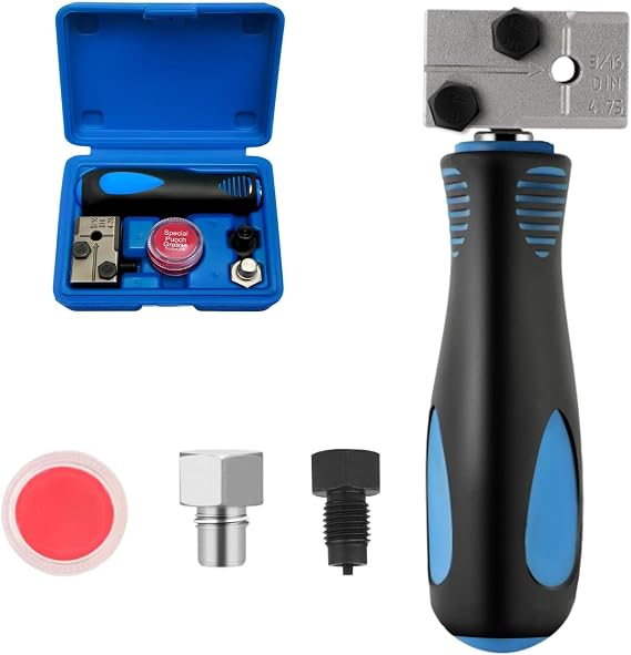 GIONAR 3/16 Inch Flaring Tool, Handheld Brake Pipe Flaring Tool Kit, Handheld Pipe Expander with Metal Head, Automotive Brake Line Flaring Device