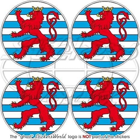 Luxembourg NATO E-3 Sentry AWACS Roundel 2" (50mm) Vinyl Stickers, Decals x4