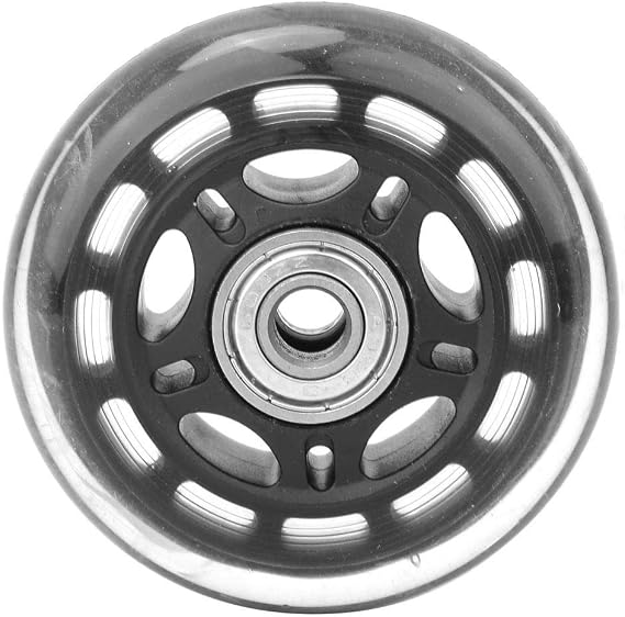 Yanmis Casters Wheel, 3in Replacement Luggage Suitcase/Scooter Inline Skate Roller Wheels Luggage Cart Accessories Axles Deluxe Repair,Silver,S