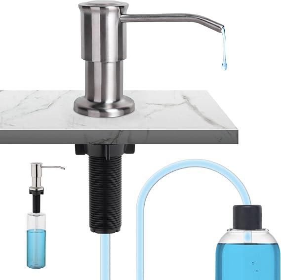 Ibergrif Undercounter Kitchen Soap Dispenser, Kitchen Soap Dispenser with