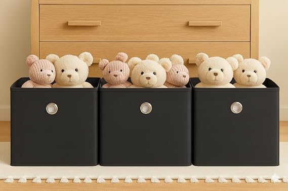 3 Pieces Shelf Organizer Box Organizer Basket Multi-Purpose Storage Box
