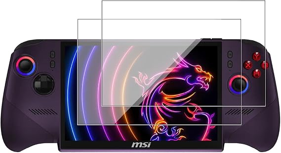 KUSINHOKA [2 Pack] Screen Protector for MSI Claw 8 EX AI Plus/MSI Claw 8 EX AI+,Ultra Resistant,Anti Fingerprints,HD Clear,No Bubbles,9H Hardness Protector Film Tempered Glass Film,Transparent