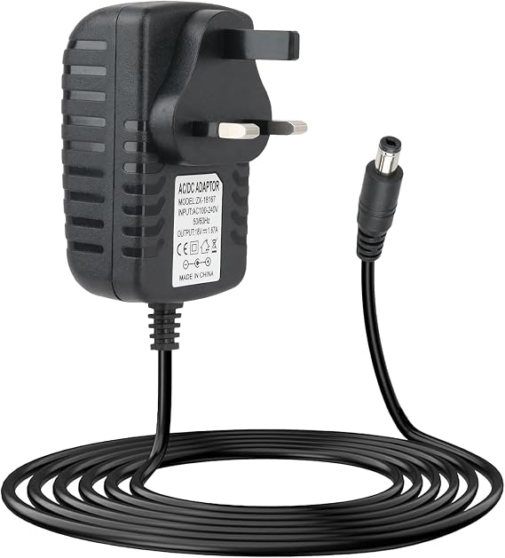 30W Power Adapter for Echo Show 8/10/15/21, 18V 1.67A Replacement Charger Cable Compatible with Alexa Echo Plus (2nd Gen), Echo (3rd/4th Gen) 2M Cord (Black)