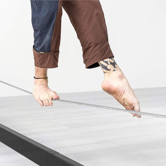 SPIDER SLACKLINE SISA1 – Slackhouse 4.1 – 4m Slackline Frame – Steel Cable or Slackline Option – Indoor and Outdoor Use – For Beginners and Experts – Compatible with All Spider Slacklines