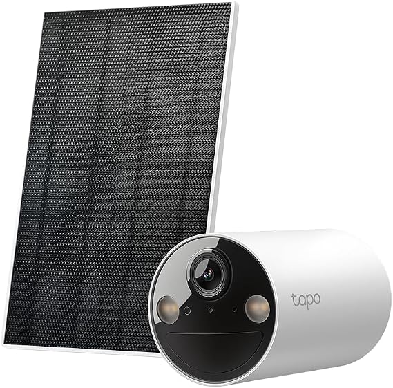 Tapo C410 KIT, 2K 3MP, Renkli Gece Görüşü, Şarj Edilebilir, IP65 Sertifikalı, Yerel/Bulut Depolama, 110° Açılı, Güneş Paneli Dahil, Kablosuz Bataryalı Güvenlik Kamerası Kiti