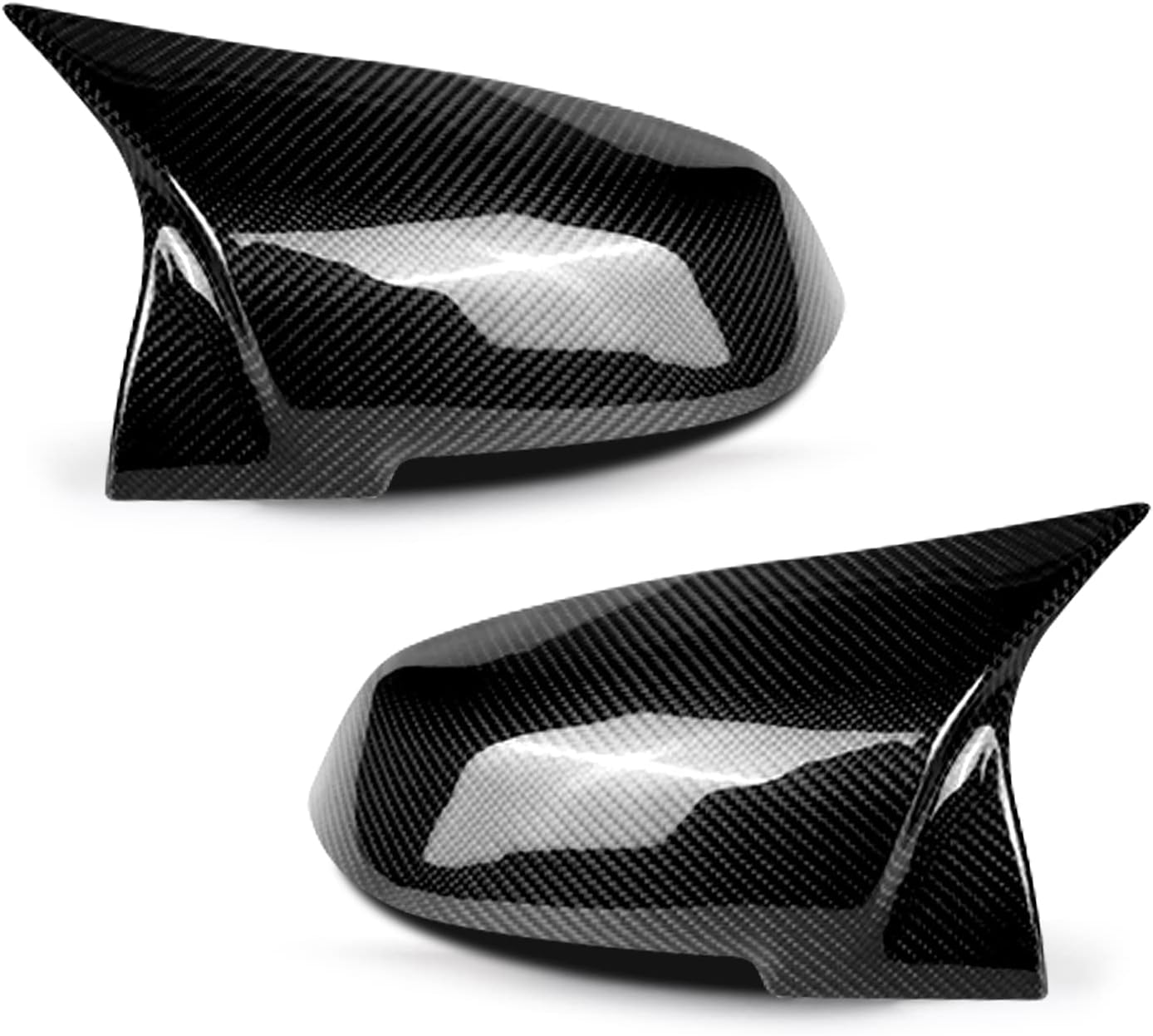 Car Mirror Caps Rear View Mirror Cap Cover Caps for Side Mirrors Renew Compatible with BMW F20 F21 F22 F23 F30 F31 F32 F33 F36 X1 E84 i3 M2 F87 for Rear View Mirror Carbon Fibre 1 Pair