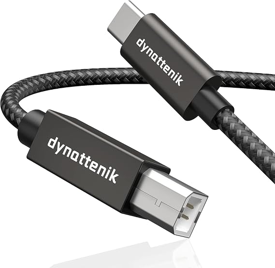 1.8m USB-C B MIDI Converter Interface - Simple connection of MIDI devices such as electronic pianos, synthesizers, electronic drums, dio interfaces and more
