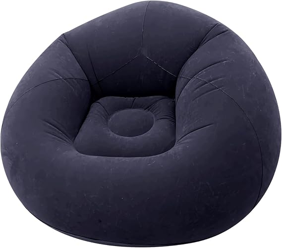 Inflatable Sofa Chair, Inflatable Lazy Sofa, Sleeping Bag Chair For Adults, Portable Folding Air Recliner, Comfortable Blow Up Couch, Ergonomic Seat Design For Living Room Bedroom Balcony Office Trave