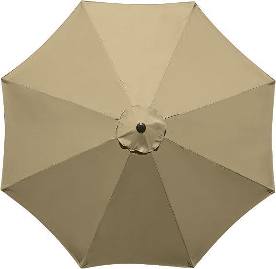 2.7 Meter Replacement Canopy for Patio Umbrella, 8 Ribs, Cantilever Umbrella Fabric,Waterproof Anti-UV Parasol Cover,Garden Parasol Cloth