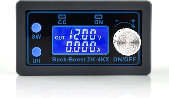 DC-DC Step-Up/Step-Down Converter, DiyStudio Automatic Step-Up Digital Boost Converter with Display DC Power Voltage 0.5~30V Current 0~4A 35W Programmable Adjustable Solar Wind Energy Charging DC