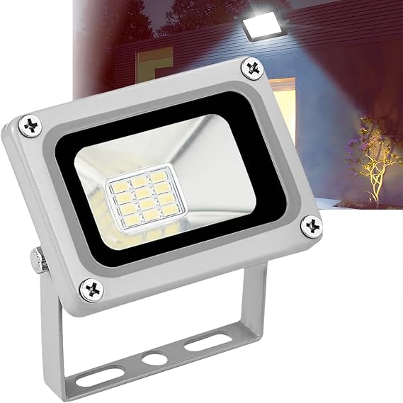 Dc 12V-24v Wall Safety Landscape Light 10W Led Flood Light Outdoor, Suitable for Gardens, Walls, and Ultra-Bright Work Lights.