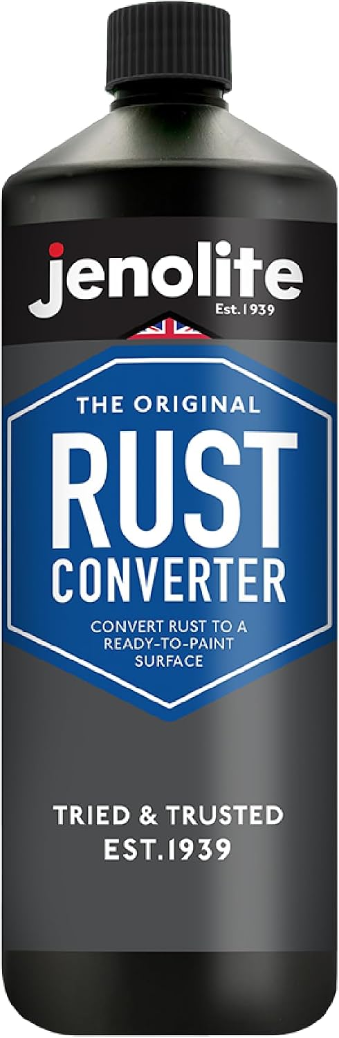 JENOLITE Rust Converter Liquid | 1 Litre | Corrosion Inhibitor & Metal Treatment | Surface Remedy & Remover for Cars | Converts Rust into a Stable, Primed & Ready-to-Paint Surface