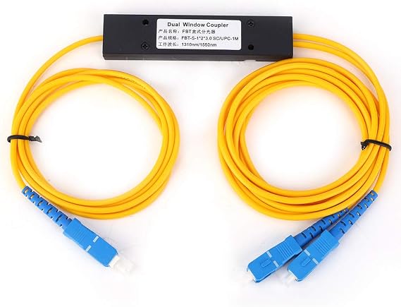 Singlemode Fiber Optic Splitter 1x2 FBT Module with SC UPC Interface