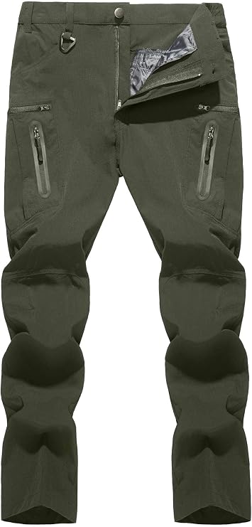 TACVASEN Men's Cargo Pants, Summer, Quick Dry Pants, Outdoor, Climbing, Work