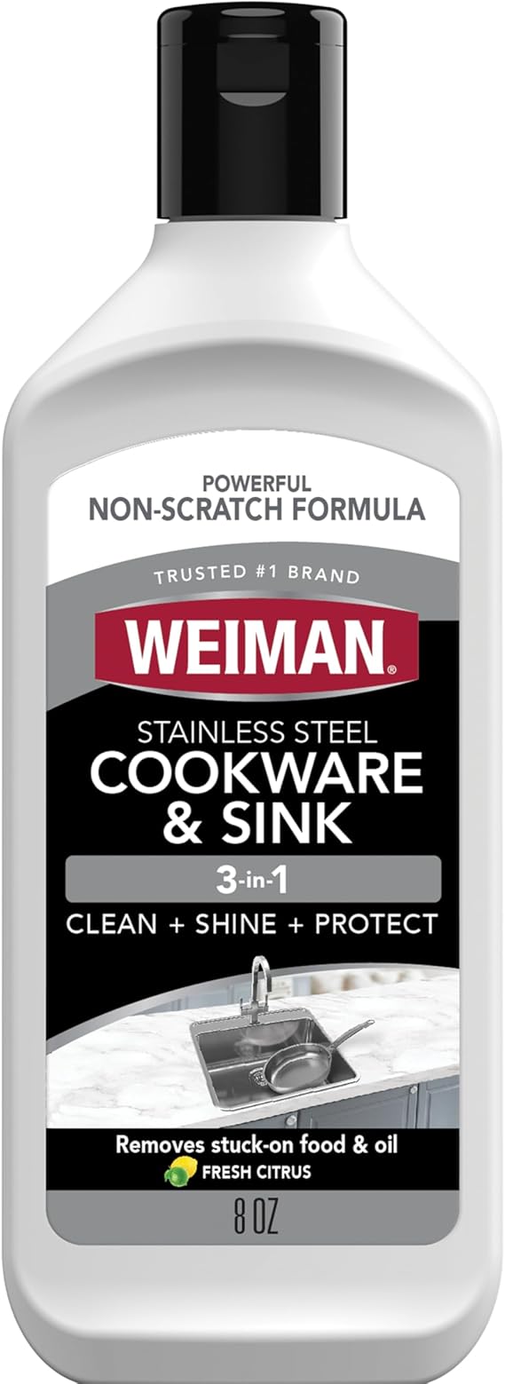 Weiman lavabo paslanmaz çelik temizleyici & Polish, 8 FL oz