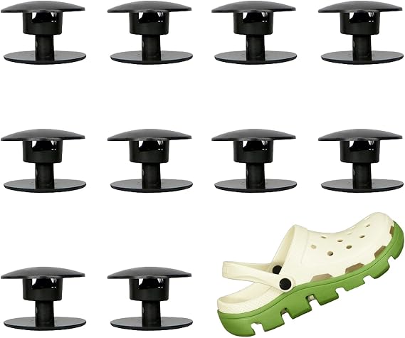 10-Pack Strap Rivets for Crocs,Replacement Parts for Croc Clog Shoes Repair Strap Buttons
