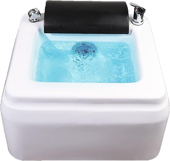Pedicure Foot Spa,Portable Foot Spa Sink,Foot Soaker,with Pedicure Foot Rest,Foot Bath,feet Spa Tub,Pedicure Spa Bathtub,Acrylic Pedicure Sink