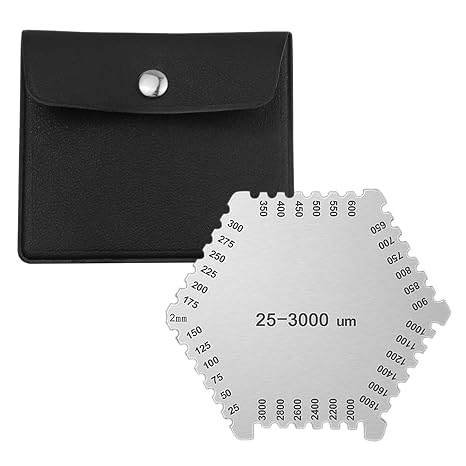Hex Stainless Steel Wet Film Thickness Comb 25-3000um